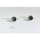 Bubble Bloom akasztós fülbevaló szürke