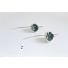 Bubble Bloom akasztós fülbevaló szürke