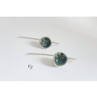 Bubble Bloom akasztós fülbevaló szürke