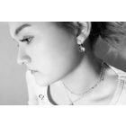 Bubble Bloom akasztós fülbevaló türkiz