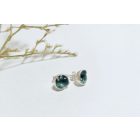 Bubble Bloom beszúrós fülbevaló sötét szürke