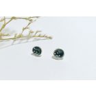 Bubble Bloom beszúrós fülbevaló sötét szürke