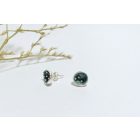 Bubble Bloom beszúrós fülbevaló sötét szürke