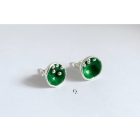Bubble Bloom beszúrós fülbevaló zöld