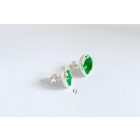 Bubble Bloom beszúrós fülbevaló zöld