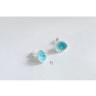 Bubble Bloom beszúrós fülbevaló kék 