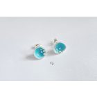 Bubble Bloom beszúrós fülbevaló kék 