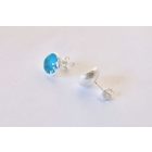 Bubble Bloom beszúrós fülbevaló türkizkék