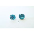 Bubble Bloom beszúrós fülbevaló türkizkék