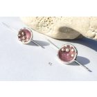 Bubble Bloom akasztós fülbevaló lila