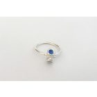 Bubble Bloom gyűrű türkizkék tűzzománccal , virág(17.8 mm)