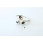 Bubble Bloom gyűrű lila tűzzománccal , virág(16.8 mm)