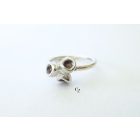 Bubble Bloom gyűrű lila tűzzománccal , virág(16.8 mm)