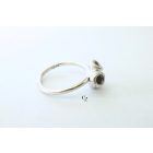 Bubble Bloom gyűrű lila tűzzománccal , virág(16.8 mm)