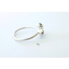 Bubble Bloom gyűrű olivazöld tűzzománccal , virág(16.8 mm)