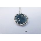 Bubble Bloom medál és lánc sötétszürke