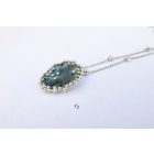 Bubble Bloom medál és lánc sötétszürke