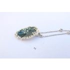 Bubble Bloom medál és lánc sötétszürke