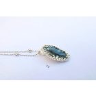 Bubble Bloom medál és lánc sötétszürke