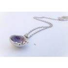 Bubble Bloom medál lila és ezüst lánc 