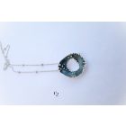 Bubble Bloom medál sötét szürke és lánc