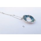 Bubble Bloom medál sötét szürke és lánc