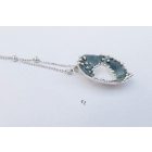 Bubble Bloom medál sötét szürke és lánc