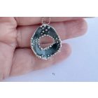 Bubble Bloom medál sötét szürke és lánc