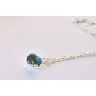 Bubble Bloom medál (szürke) és ezüst lánc 