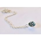 Bubble Bloom medál (szürke) és ezüst lánc 