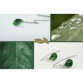 Bubble Bloom sötétzöld levél szett