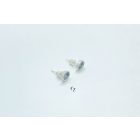 Freeform ezüst tűzzománc fülbevaló szürke