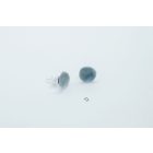 Minimelt ezüst tűzzománc fülbevaló szürke