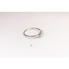 Minimelt ezüst tűzzománc gyűrű  kék(17.5mm)