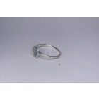 Minimelt ezüst tűzzománc gyűrű világos szürke(19mm)