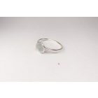 Minimelt ezüst tűzzománc gyűrű világos szürke(17.3mm)