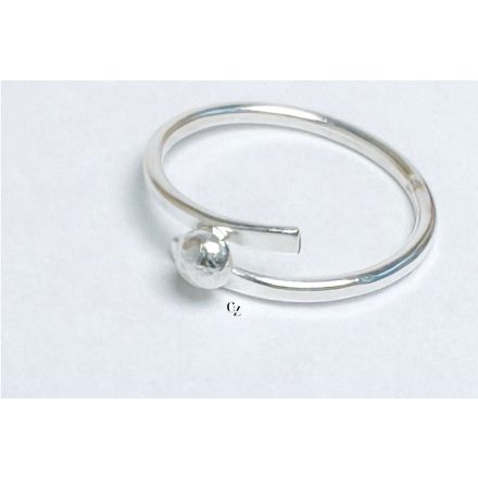 Linea ezüst gyűrű bogyós (17 mm)