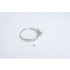 Linea ezüst gyűrű bogyós (17 mm)