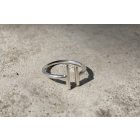 DuoLine ezüst gyűrű (17.5 mm)