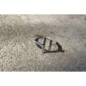 DuoLine ezüst gyűrű (18.3 mm)