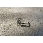 DuoLine ezüst gyűrű (18.3 mm)