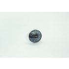 Fekete-fehér tűzzománc gyűrű, ezüst 17 mm