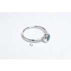 Ezüst gyűrű kianittal (17,5 mm)