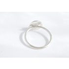 Gránát köves ezüst gyűrű – elegáns, mélybordó ragyogással(17mm)