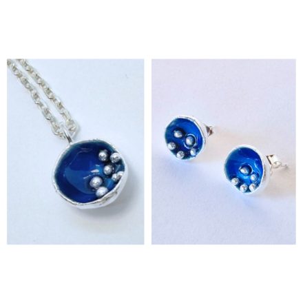 Bubble Bloom szett sötétkék ezüst