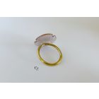 Pipacs tűzzománc gyűrű-réz (17 mm)